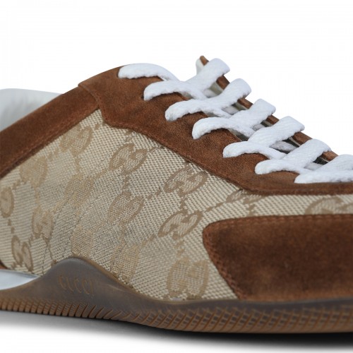 BROWN LEATHER SNEAKERS