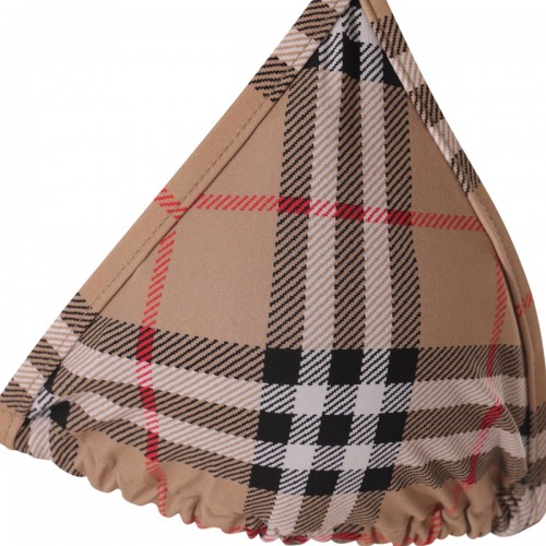 ARCHIVE BEIGE IP CHECK BIKINI BEACHWEAR