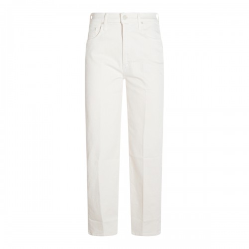 WHITE COTTON JEANS