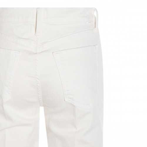 WHITE COTTON JEANS