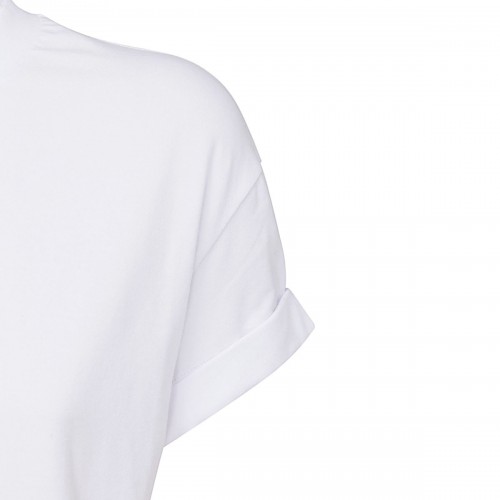 WHITE COTTON BLEND T-SHIRT 2