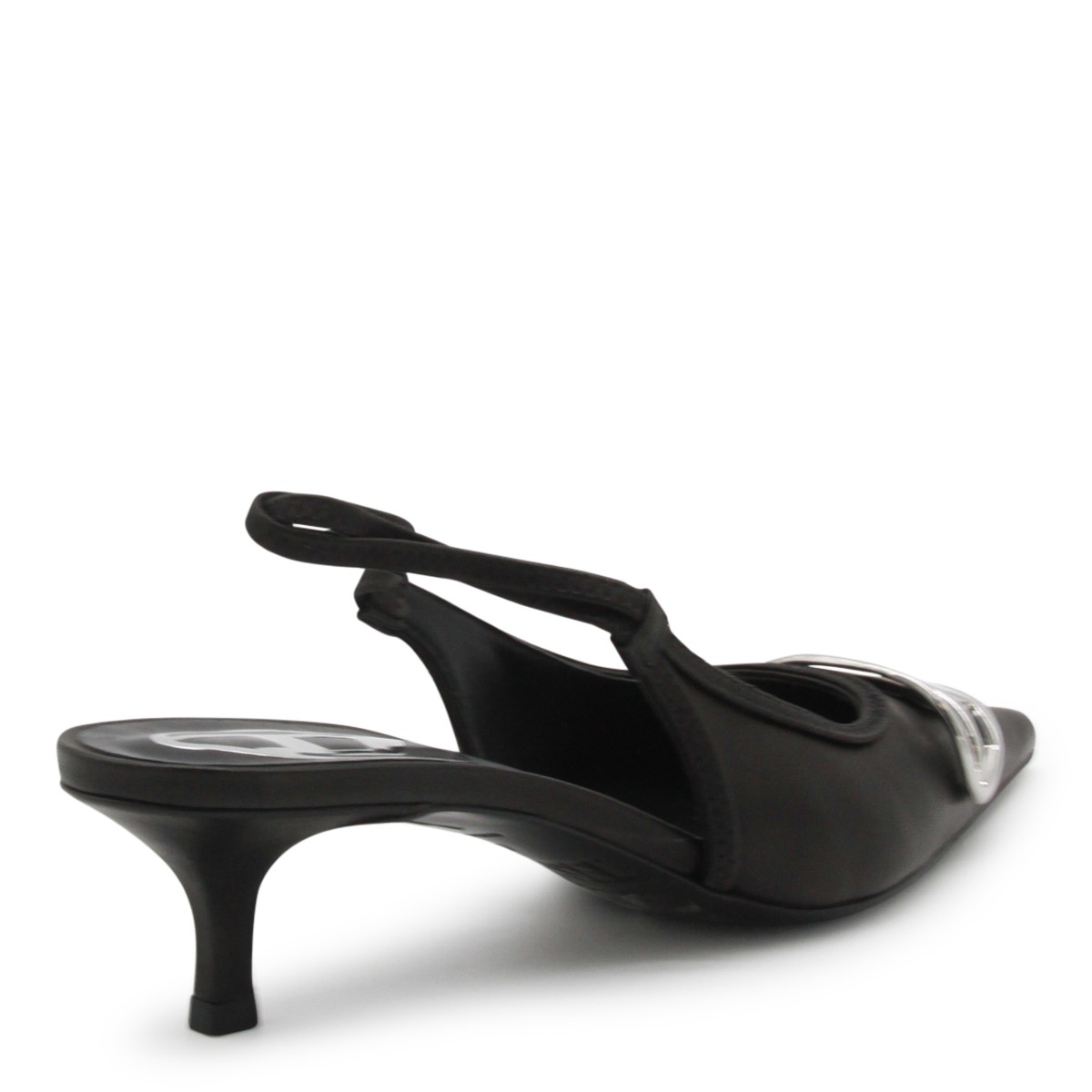 BLACK LEATHER D-VENUS SB 40 PUMPS