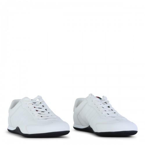 WHITE LEATHER ELAN SNEAKERS
