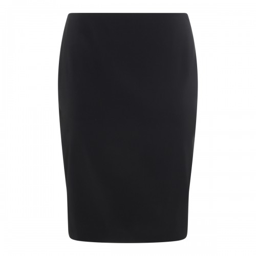 BLACK VISCOSE SKIRT