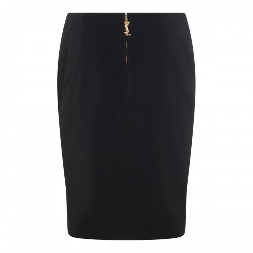 BLACK VISCOSE SKIRT 2