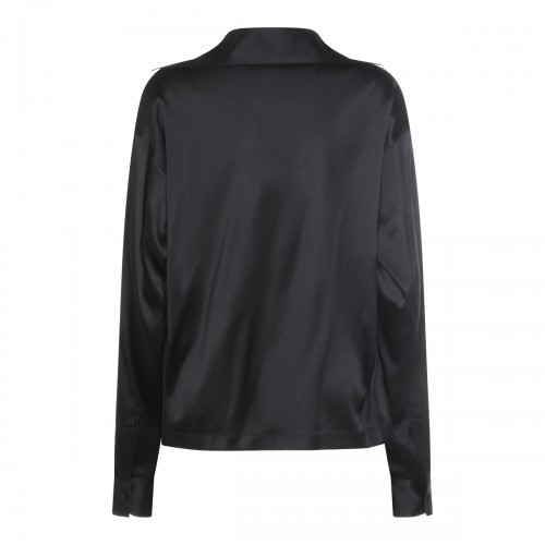 BLACK SILK POLO SHIRT 2