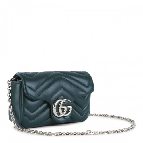 GREEN LEATHER MINI MARMONT BAG 2