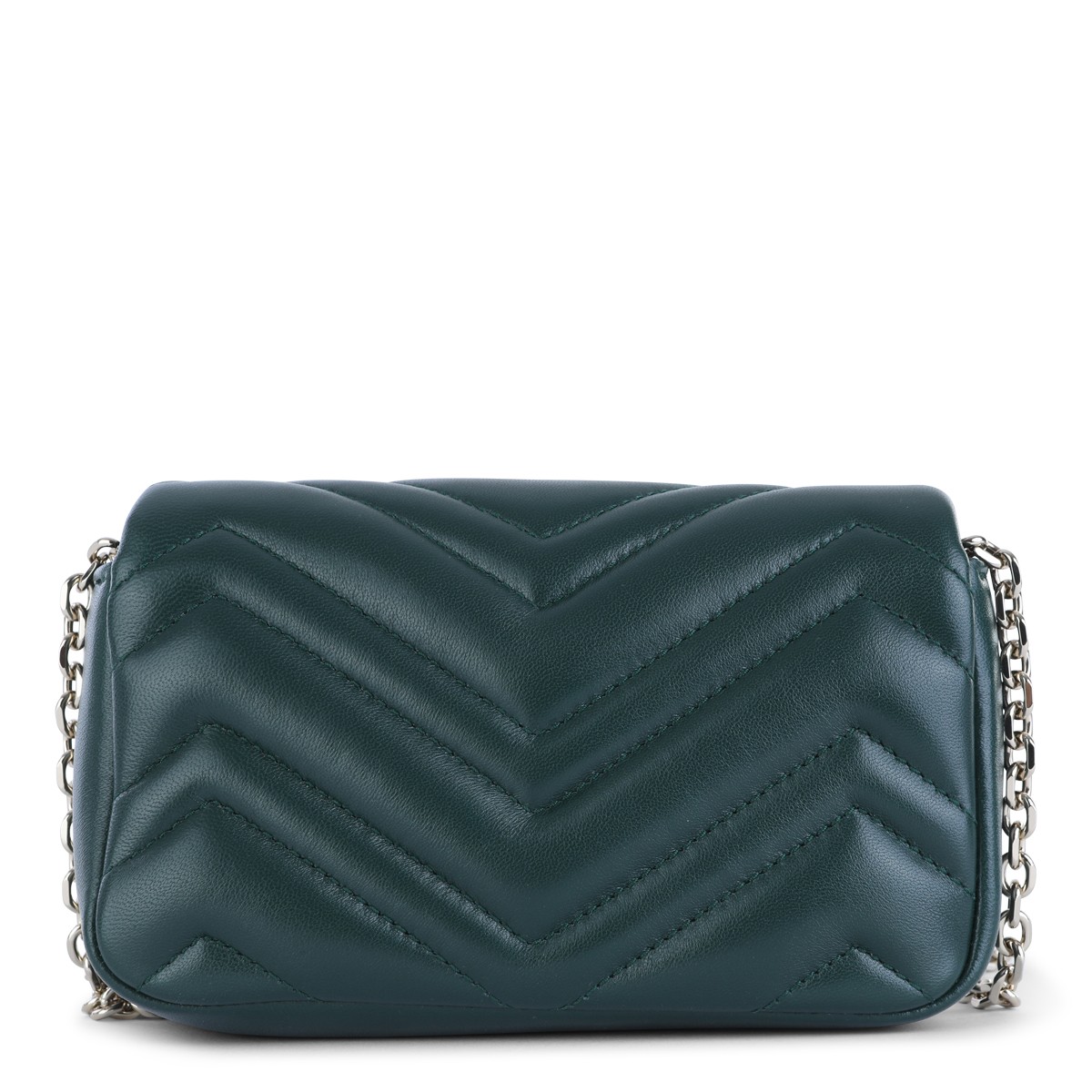GREEN LEATHER MINI MARMONT BAG