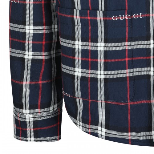 MULTICOLOR CHECK DOWN JACKET