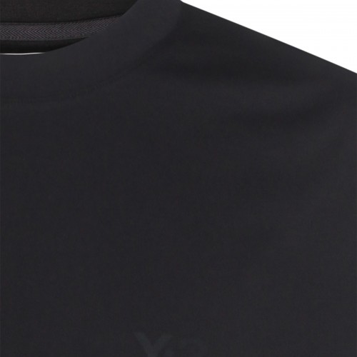 BLACK COTTON T-SHIRT