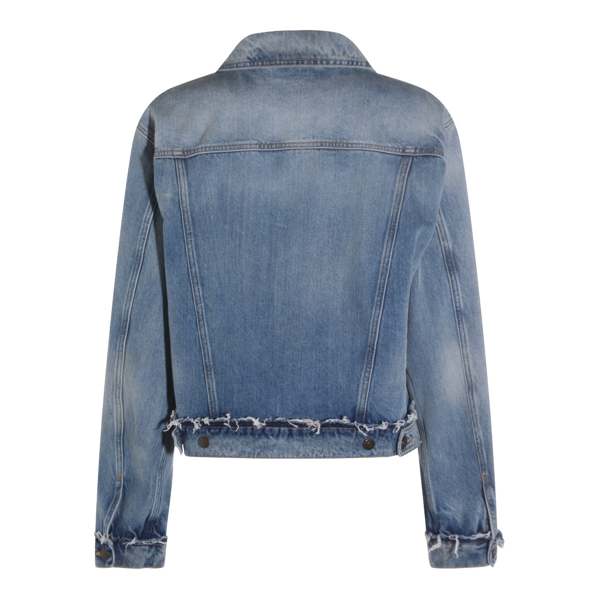 LIGHT BLUE COTTON DENIM JACKET