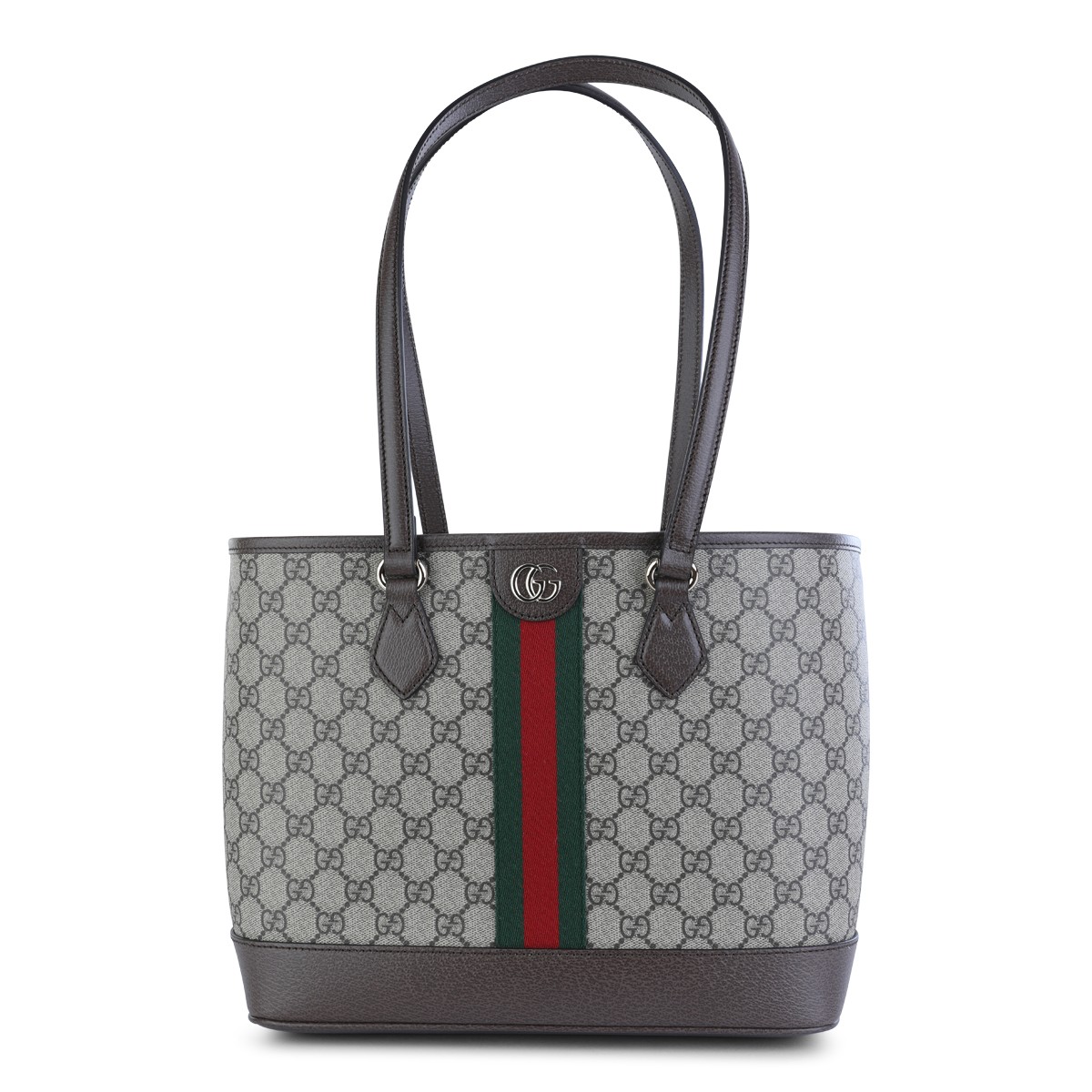 BEIGE OPHIDIA MEDIUM TOTE BAG