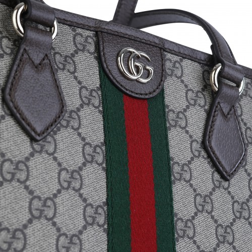 BEIGE OPHIDIA MEDIUM TOTE BAG