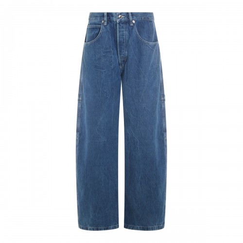 DEEP BLUE DENIM BALLOON JEANS