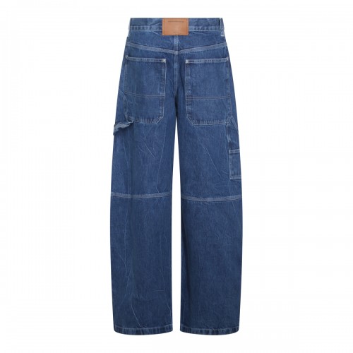 DEEP BLUE DENIM BALLOON JEANS