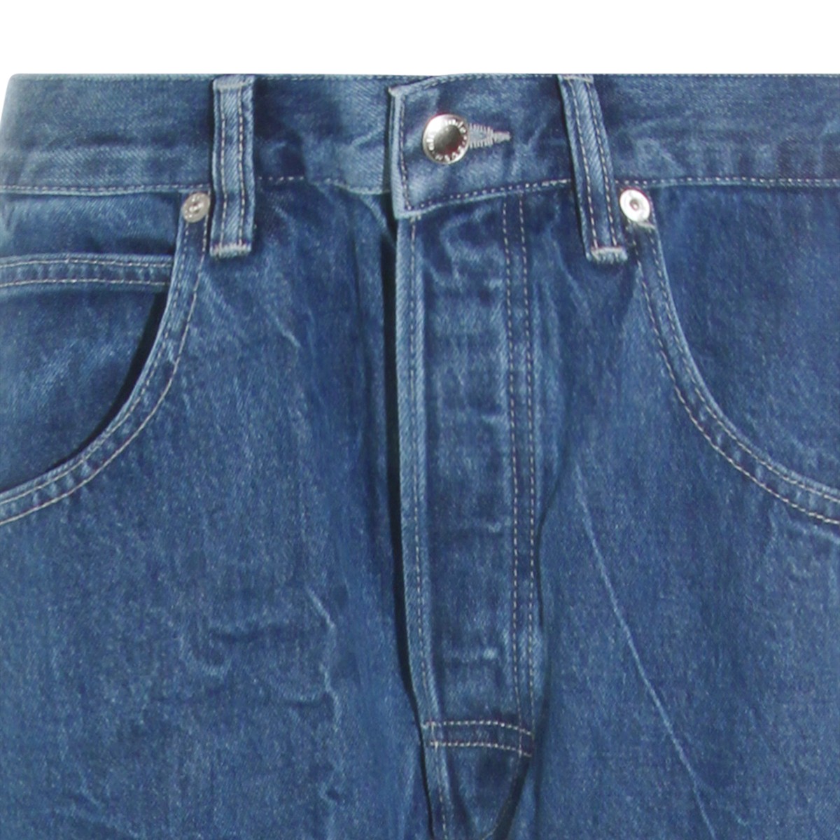 DEEP BLUE DENIM BALLOON JEANS