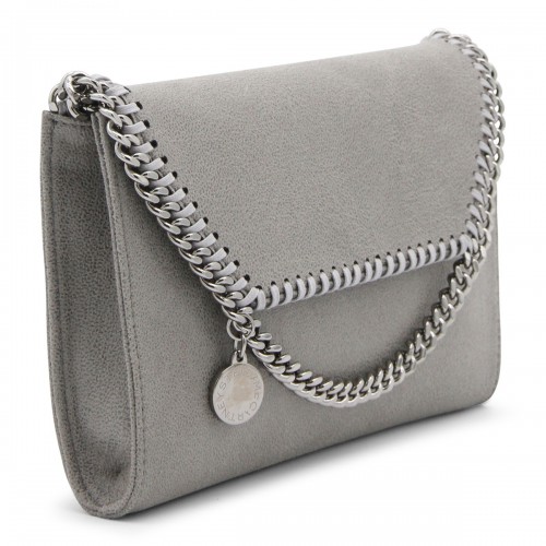 LIGHT GREY FALABELLA MINI SHOULDER BAG
