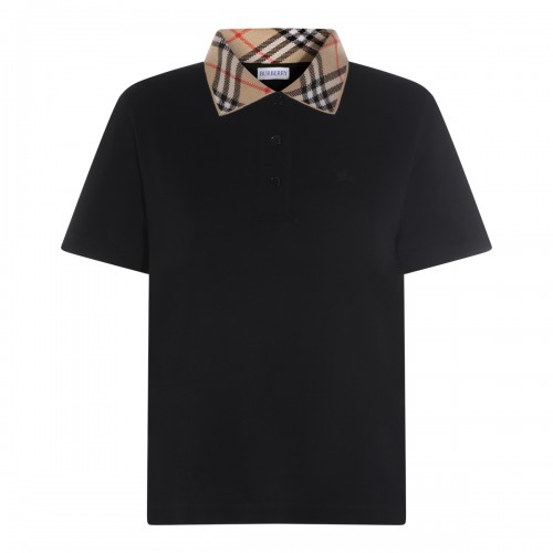 BLACK COTTON CHECK COLLAR...
