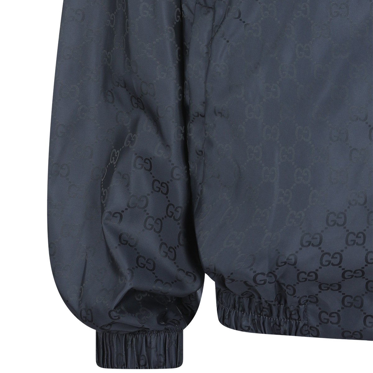 NAVY NYLON CASUAL JACKET