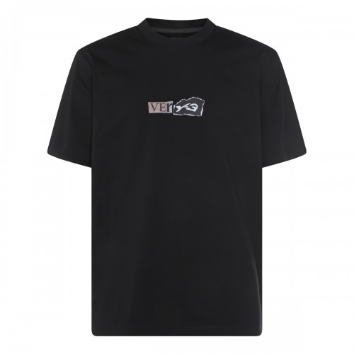 BLACK COTTON T-SHIRT
