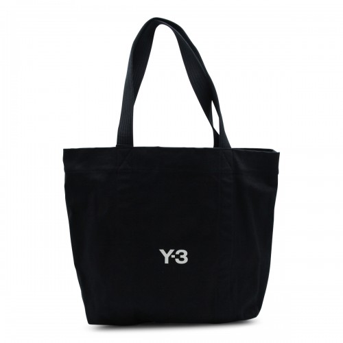BLACK COTTON TOTE BAG