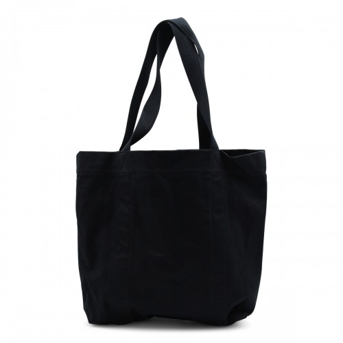 BLACK COTTON TOTE BAG