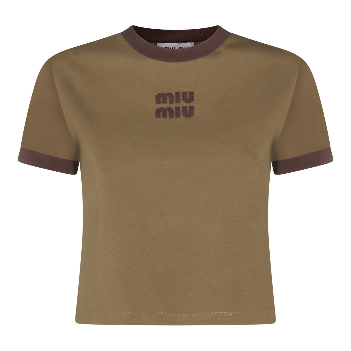 GREEN COTTON T-SHIRT