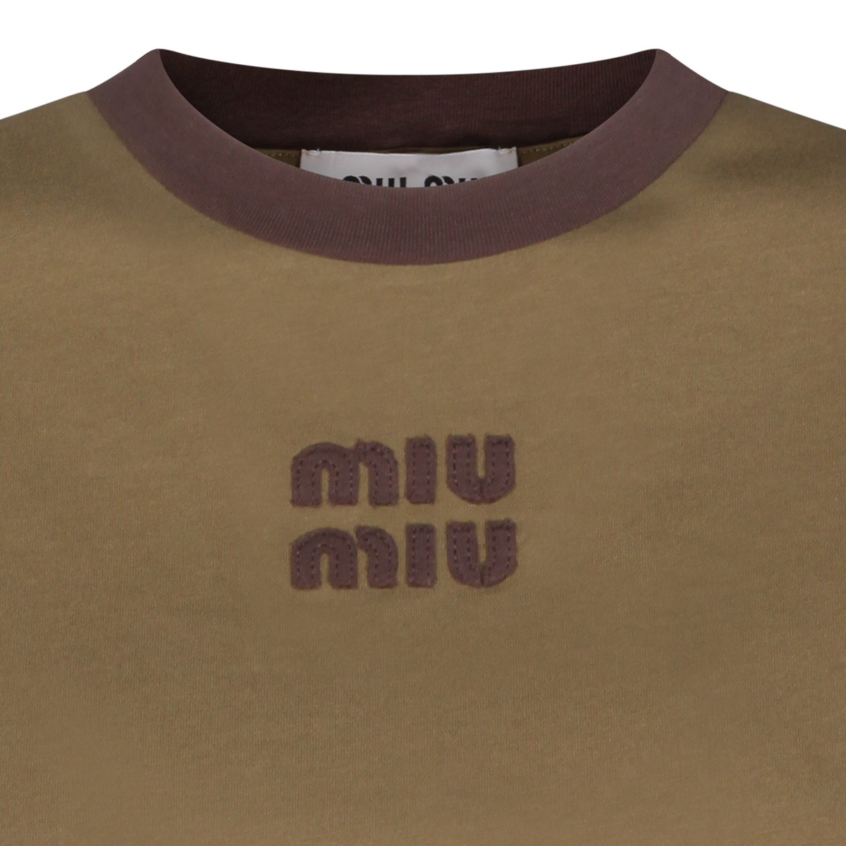 GREEN COTTON T-SHIRT