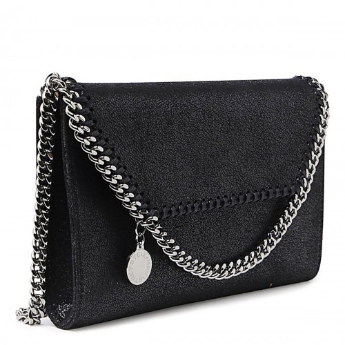 BLACK FAUX LEATHER FALABELLA BAG