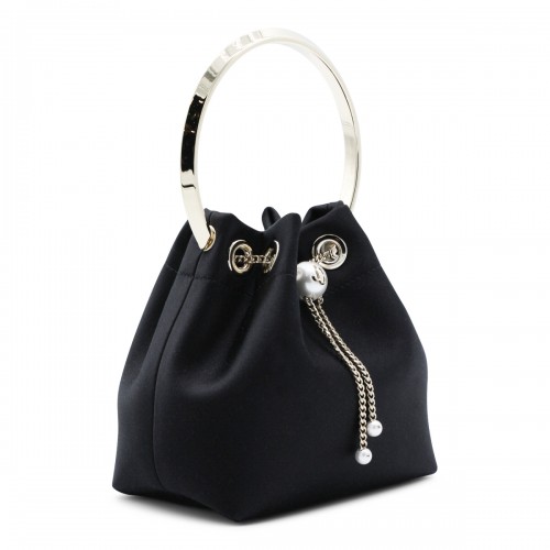 BLACK AND LIGHT GOLD BON BON TOP HANDLE BAG