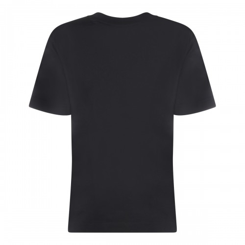 BLACK COTTON LOGO T-SHIRT  2