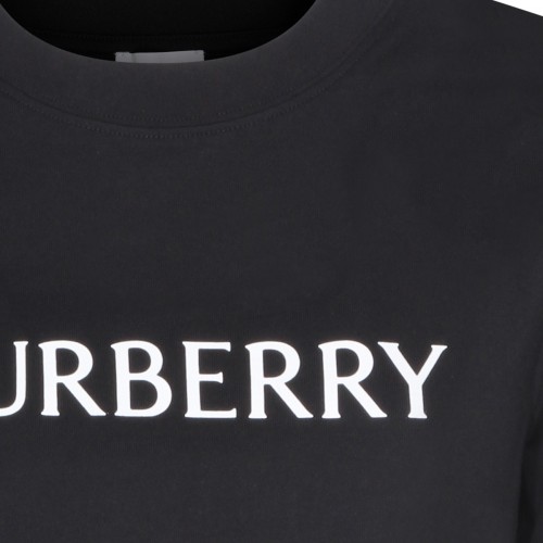 BLACK COTTON LOGO T-SHIRT 