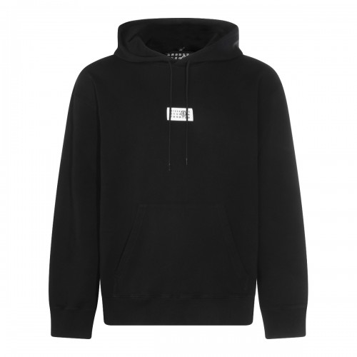BLACK COTTON SWEATSHIRT