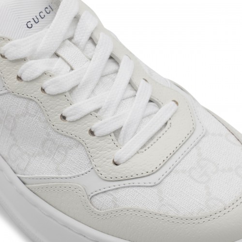 WHITE LEATHER SNEAKERS