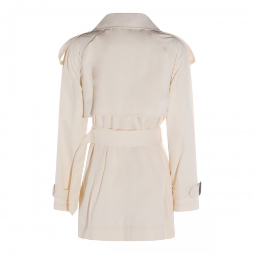 WHITE COTTON TRENCH COAT 2