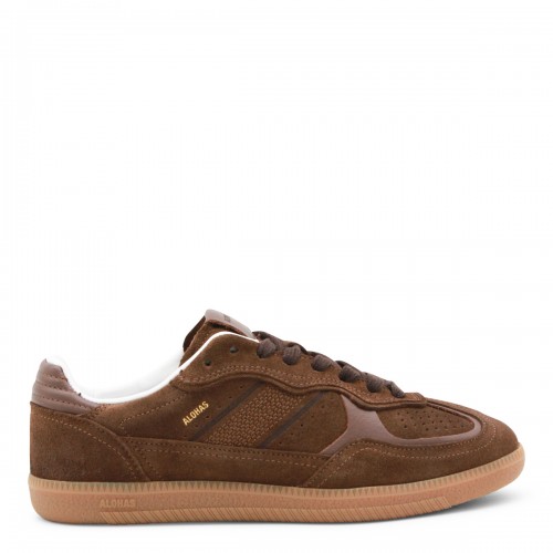 BROWN LEATHER SNEAKERS