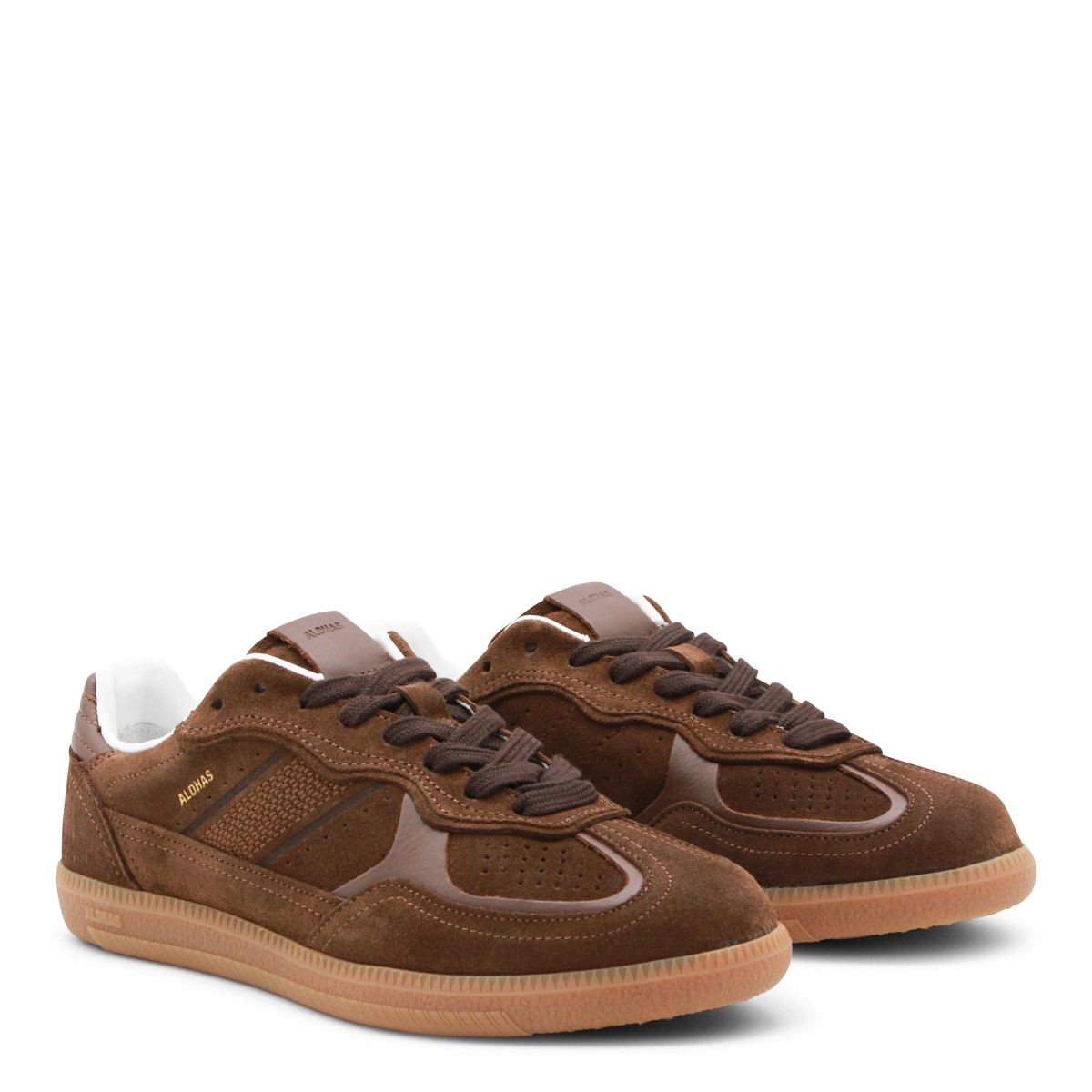 BROWN LEATHER SNEAKERS