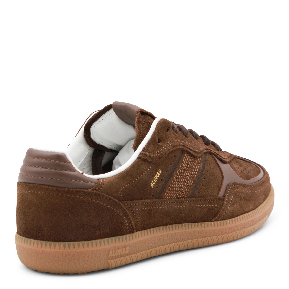 BROWN LEATHER SNEAKERS