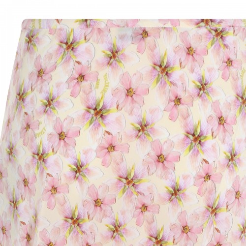 PINK VISCOSE MIDI SKIRT