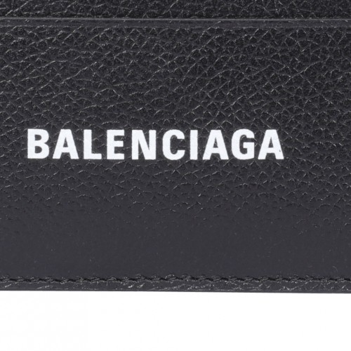 BLACK LEATHER CARD HOLDER