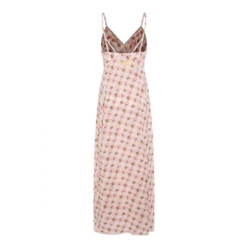 PINK VISCOSE MIDI DRESS 2