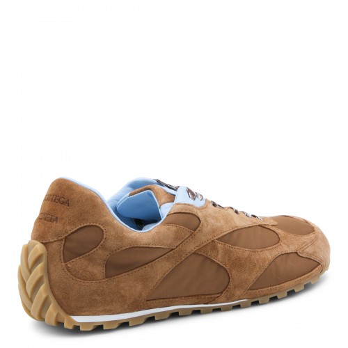 NEW AMBER AND ICEBERG SUEDE SNEAKERS