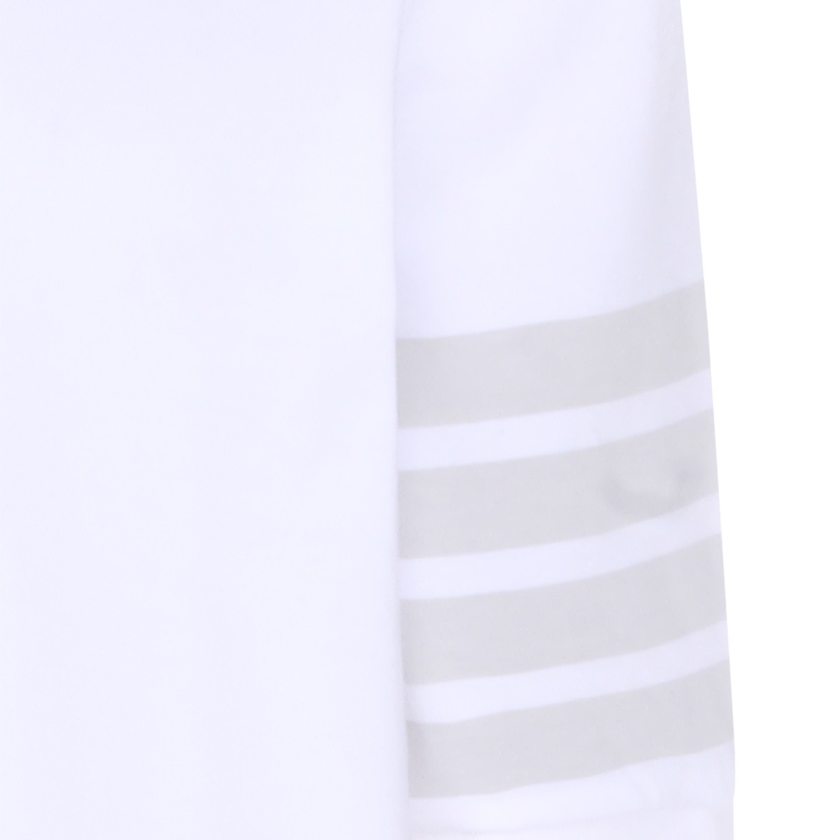 WHITE COTON FOUR BAND T-SHIRT