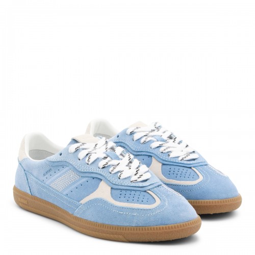 LIGHT BLUE LEATHER SNEAKERS 2