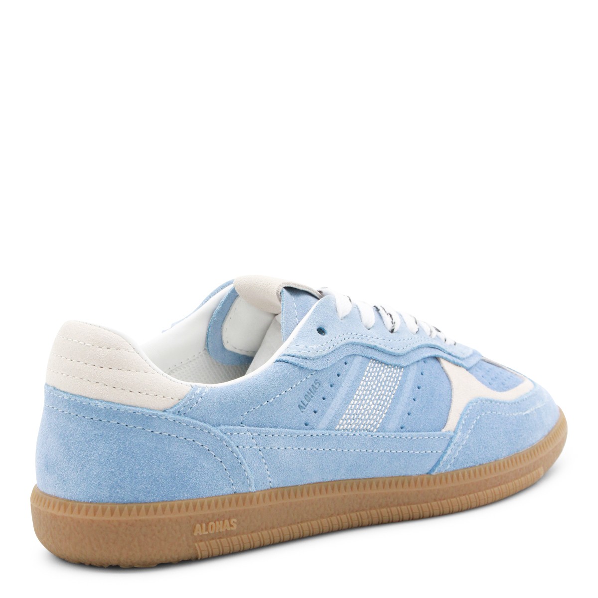 LIGHT BLUE LEATHER SNEAKERS