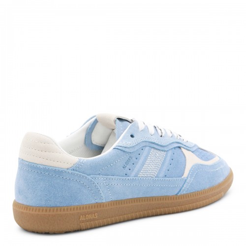 LIGHT BLUE LEATHER SNEAKERS