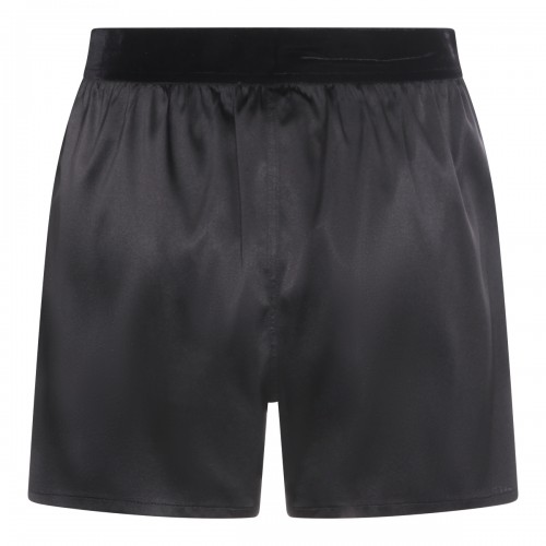 BLACK SILK SHORTS 2