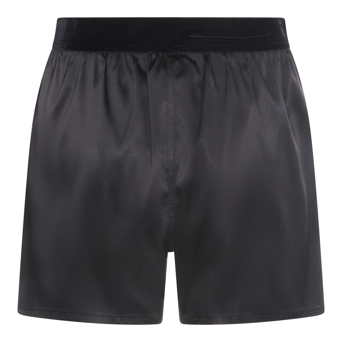 BLACK SILK SHORTS