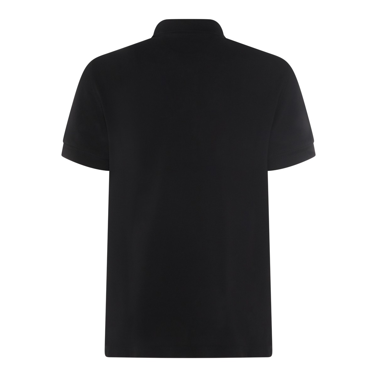 BLACK COTTON POLO SHIRT