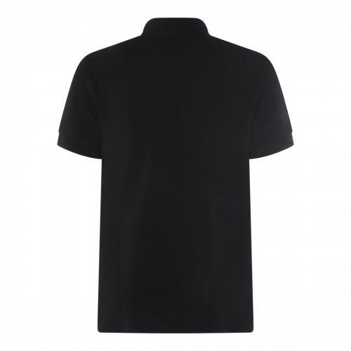 BLACK COTTON POLO SHIRT